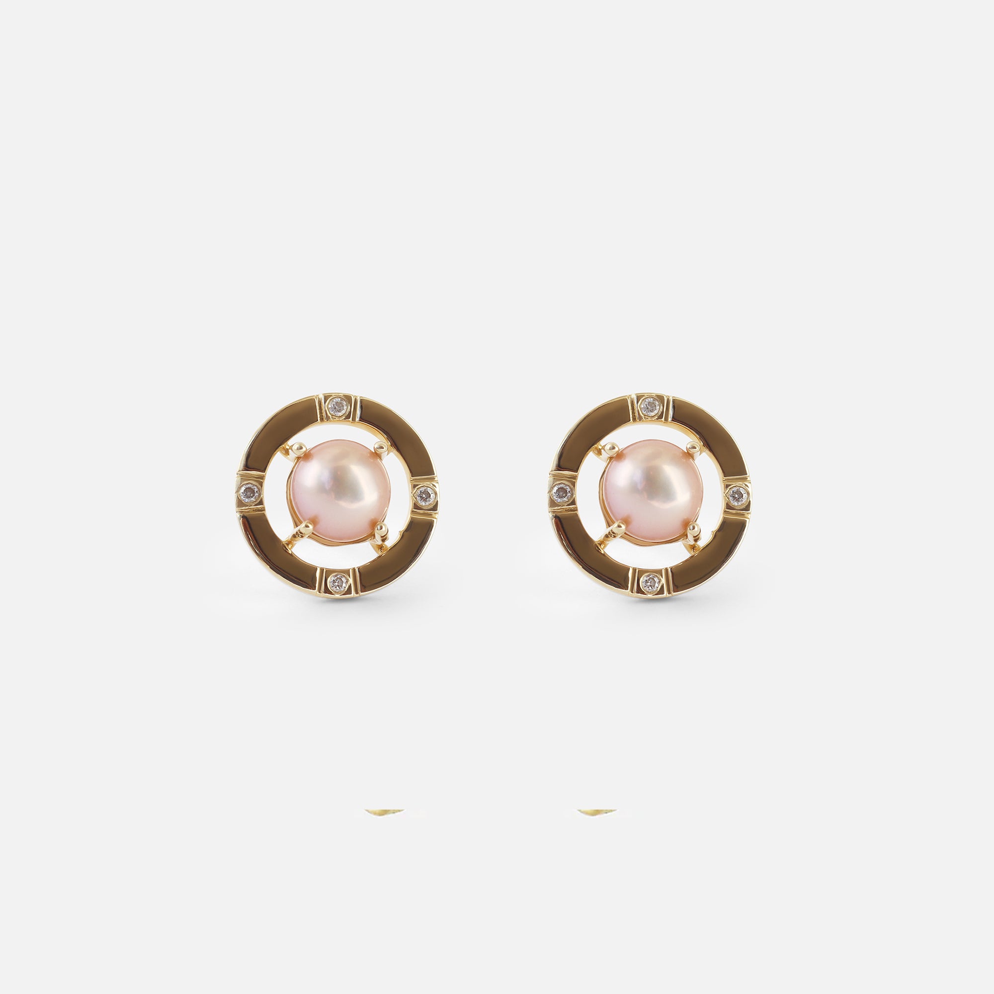 Galaxy / 5.5mm Pearl Studs By Ruowei in earrings Category