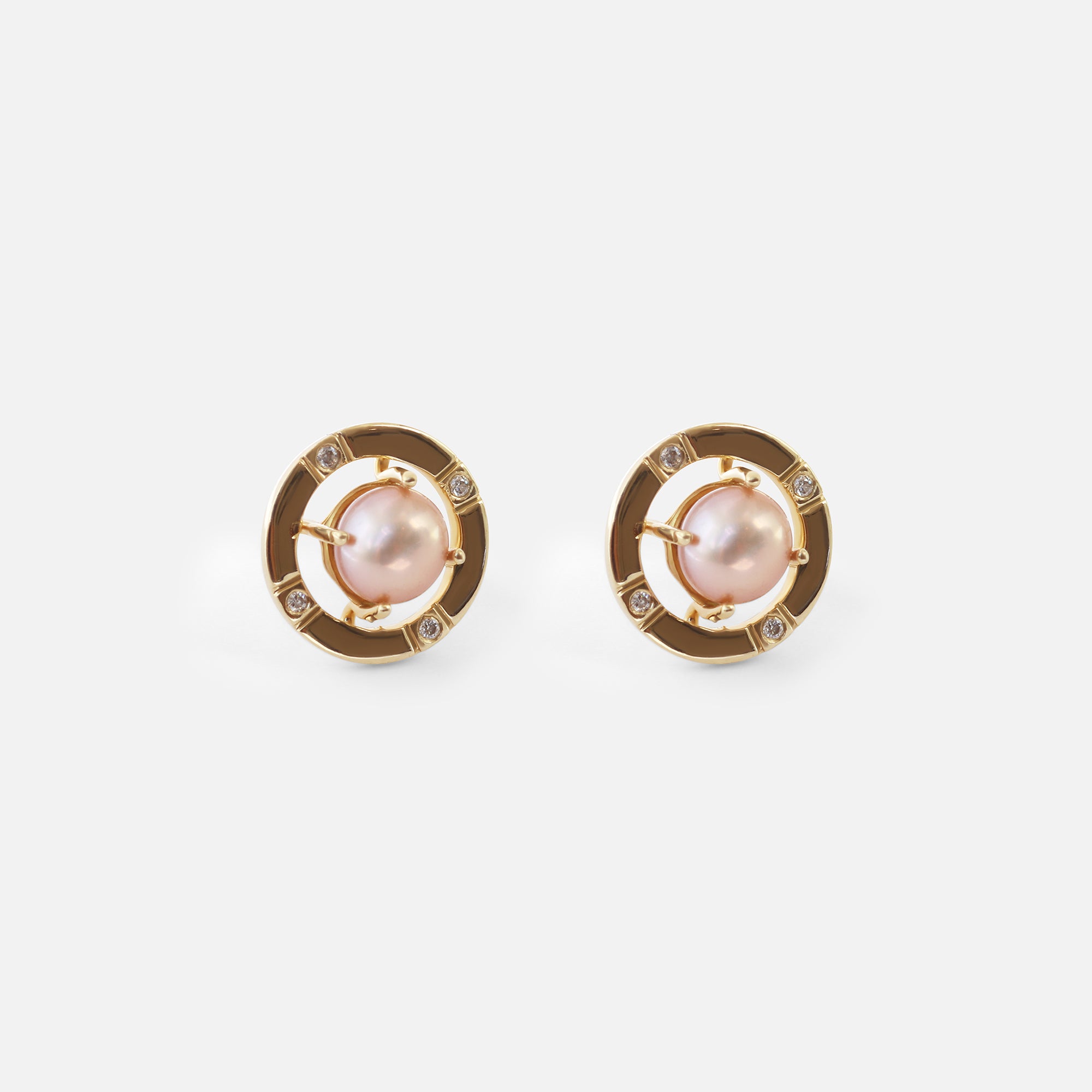 Galaxy / 5.5mm Pearl Studs By Ruowei in earrings Category