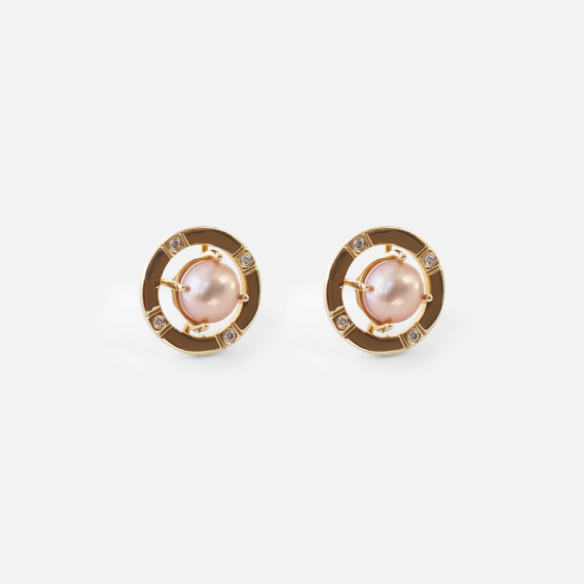 Galaxy / 5.5mm Pearl Studs By Ruowei