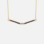Galaxy / Baguette Arc Necklace By Ruoria
