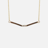 Galaxy / Baguette Arc Necklace By Ruowei in pendants Category