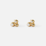 Petits Trio XS / Diamond Studs By Ruoria
