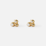 Petits Trio XS / Diamond Studs By Ruoria