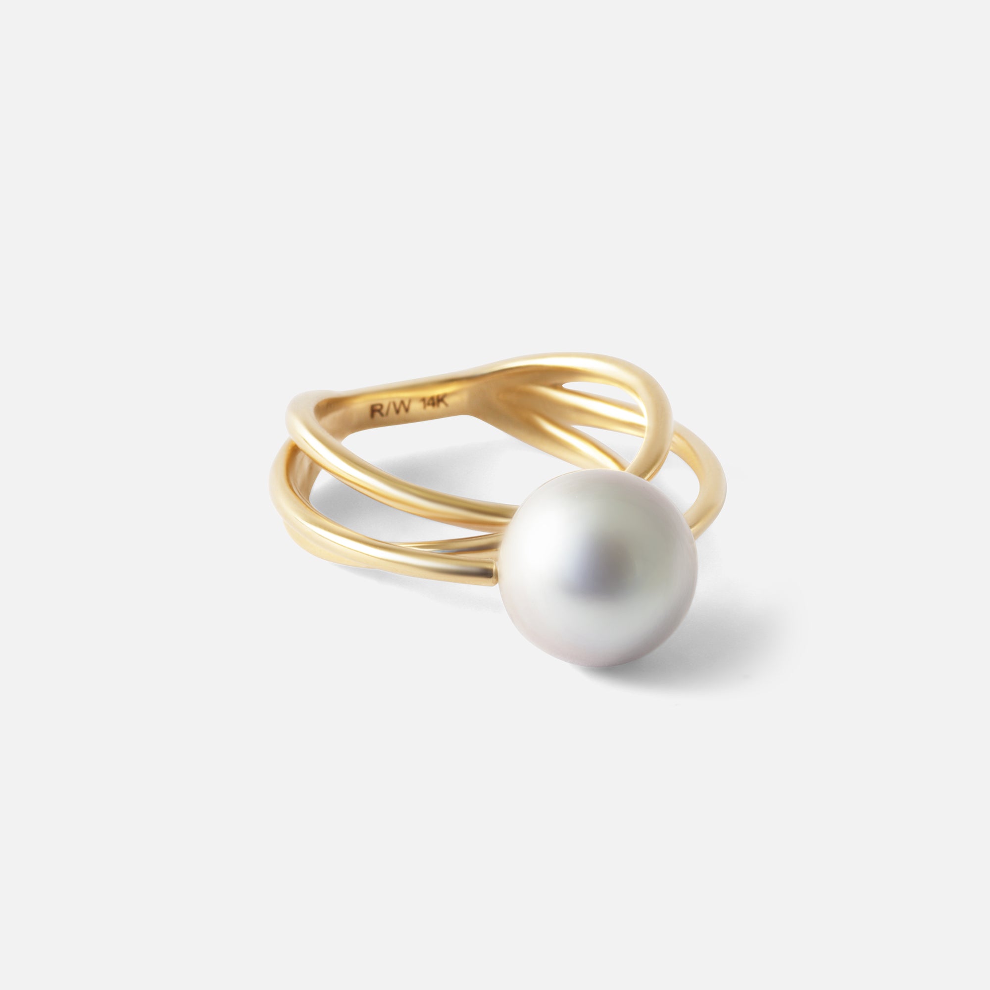 WeiWave / Trio Tahitian Pearl Ring By Ruowei