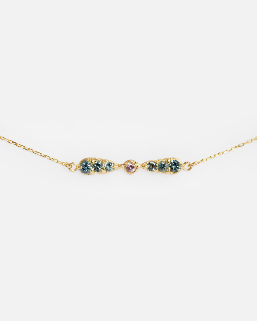 Silk / Sapphire & Garnet Bracelet By Hiroyo in bracelets Category