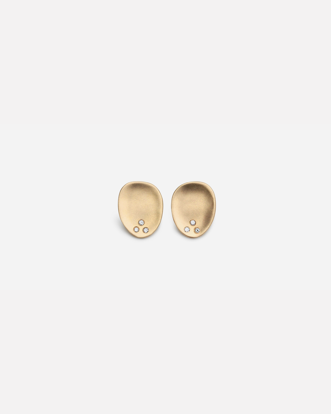 Sasa / White Diamond Studs By Hiroyo in earrings Category