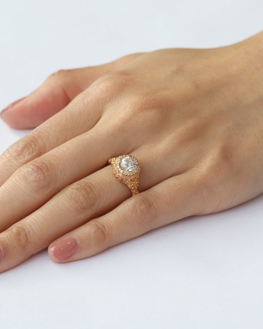 Secret Garden / 18K Yellow By fitzgerald jewelry in ENGAGEMENT Category