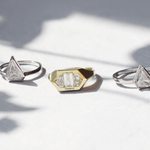 Elongated Hexagon / Ring By Hiroyo