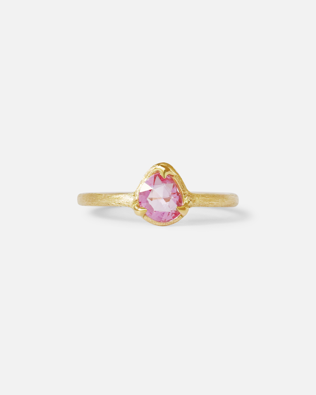 Silk / Pink Sapphire Ring By Hiroyo