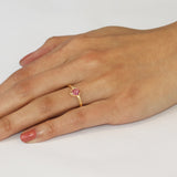 Silk / Pink Sapphire Ring By Hiroyo in rings Category