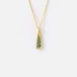 Silk / Blue Green Sapphire Pendant By Hiroyo in pendants Category