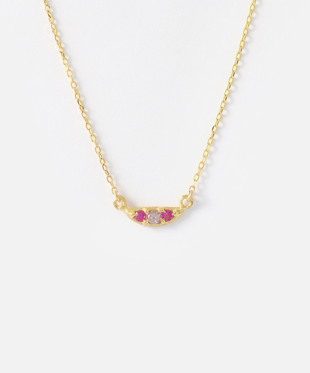 Silk / Crescent Pendant By Hiroyo