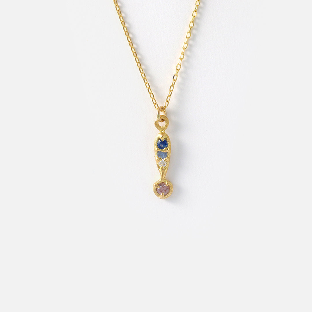 Silk / Sapphire & Garnet Pendant By Hiroyo in pendants Category