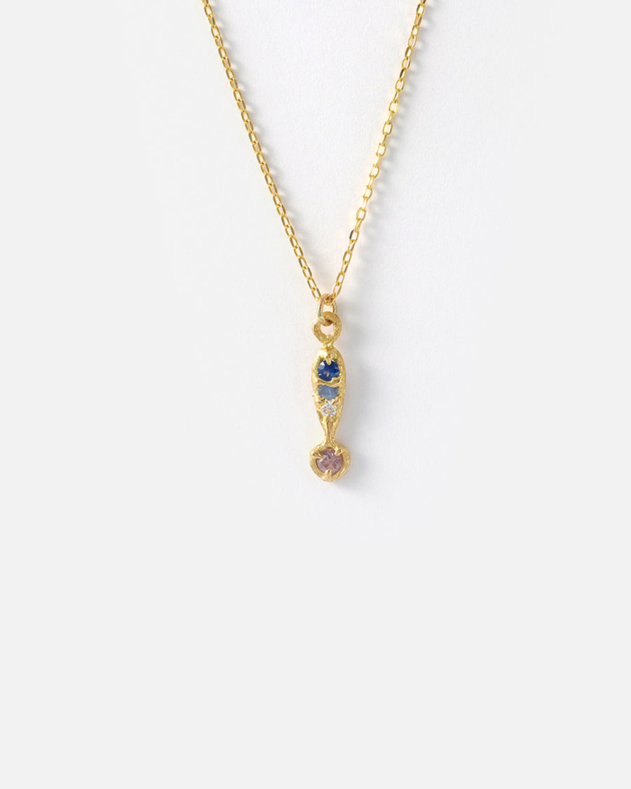 Silk / Sapphire & Garnet Pendant By Hiroyo in pendants Category