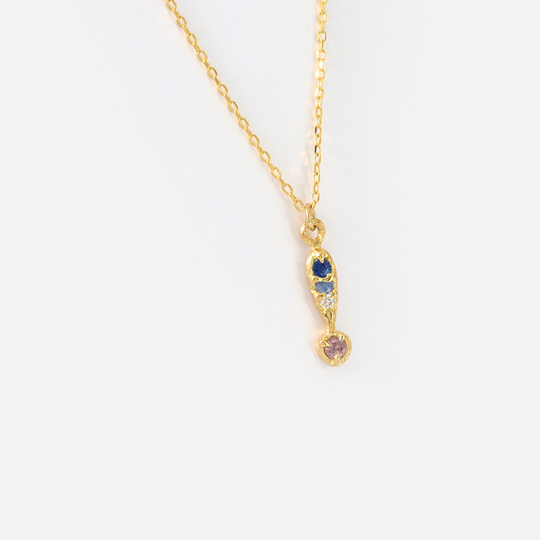 Silk / Sapphire & Garnet Pendant By Hiroyo in pendants Category