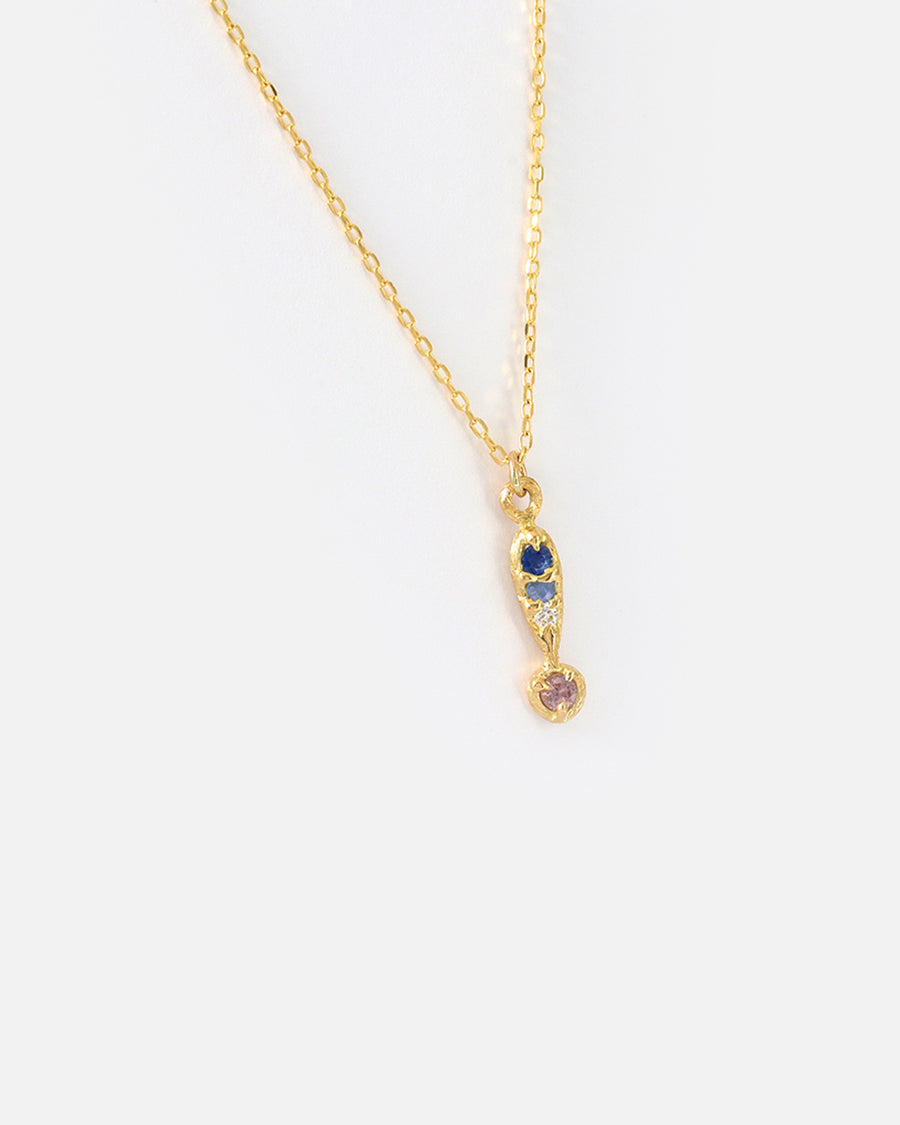 Silk / Sapphire & Garnet Pendant By Hiroyo in pendants Category