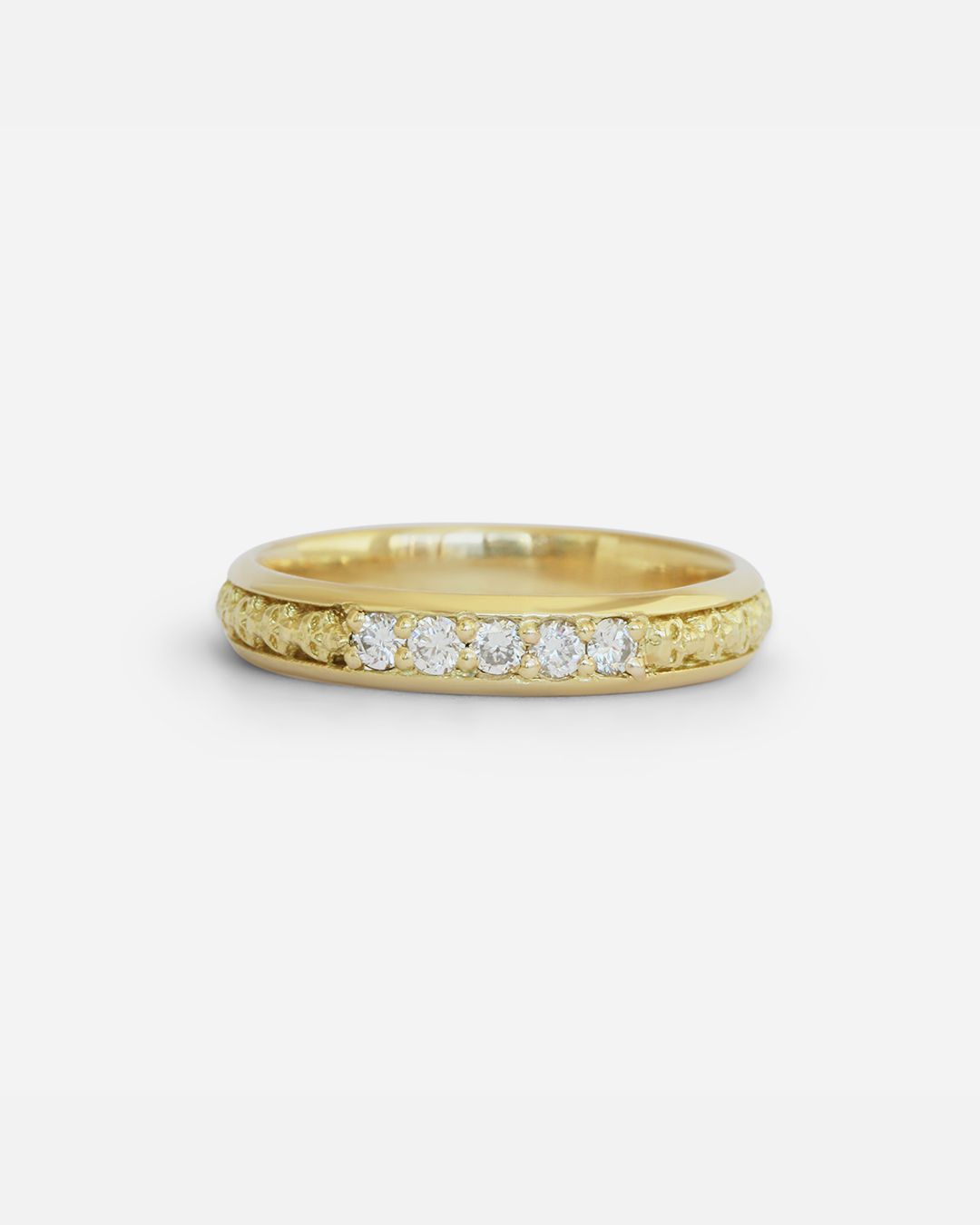 Skulls In A Line / 5 White Diamonds By fitzgerald jewelry in WEDDING Category