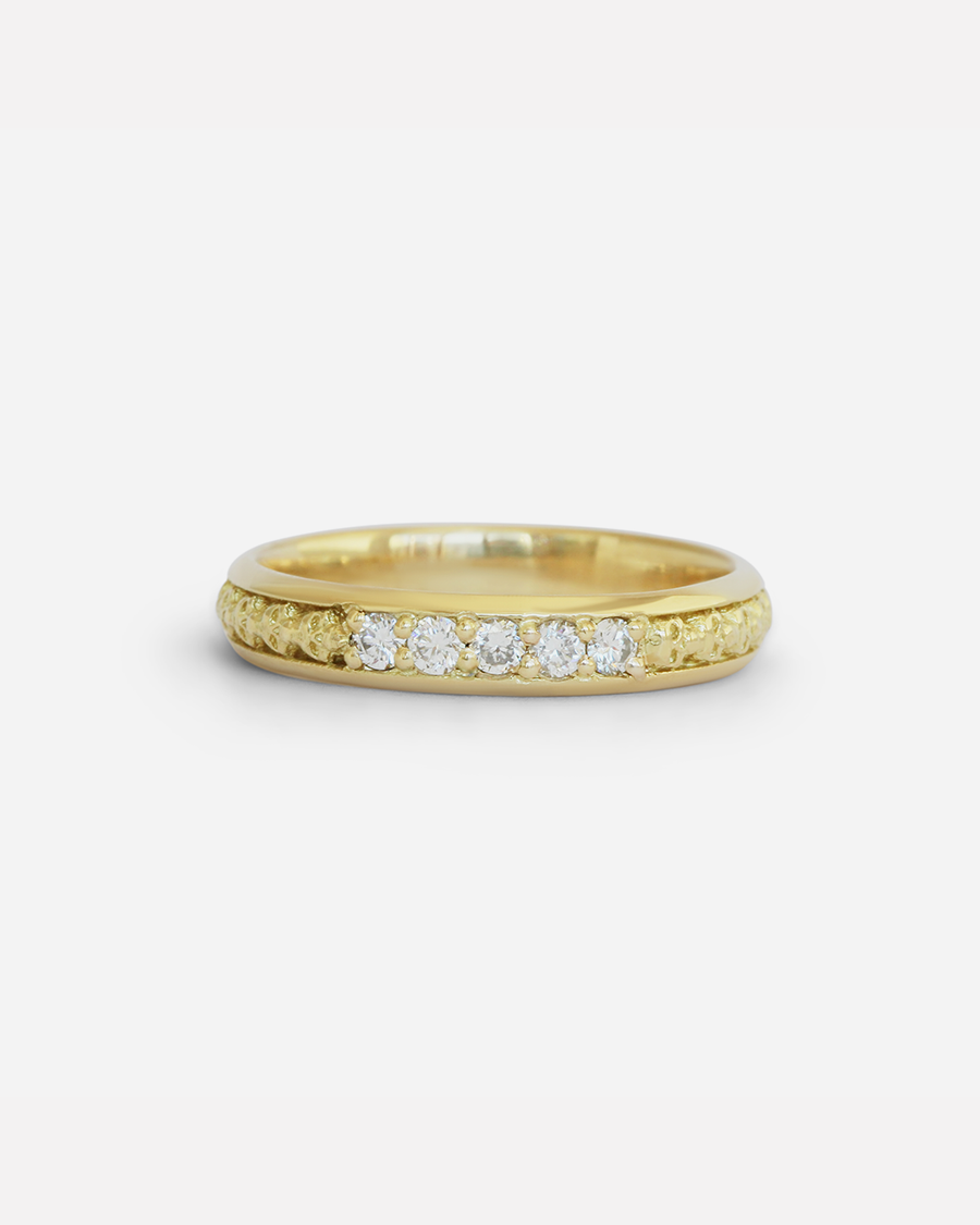 Skulls In A Line / 5 White Diamonds By fitzgerald jewelry in WEDDING Category