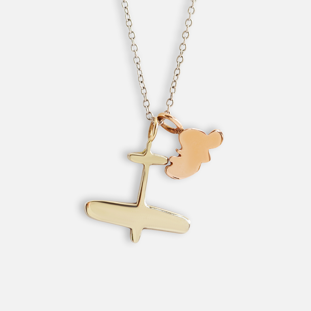 Sky / Small Double Pendant By fitzgerald jewelry in pendants Category
