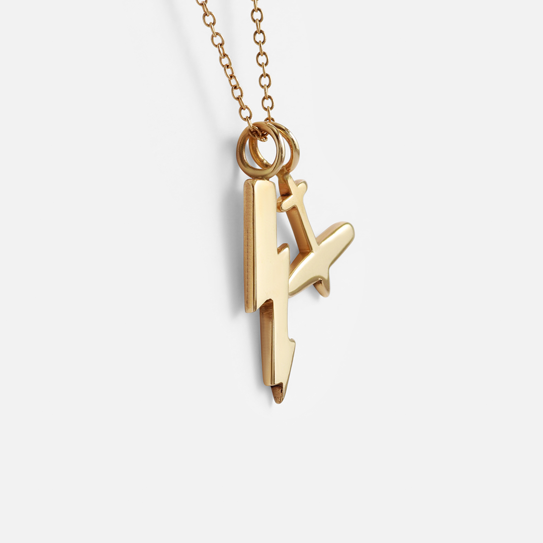 Sky / Small Double Pendant By fitzgerald jewelry in pendants Category