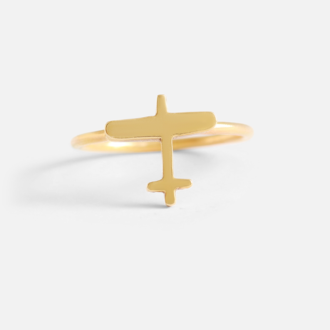 Sky / Stack Plane Ring By fitzgerald jewelry in rings Category