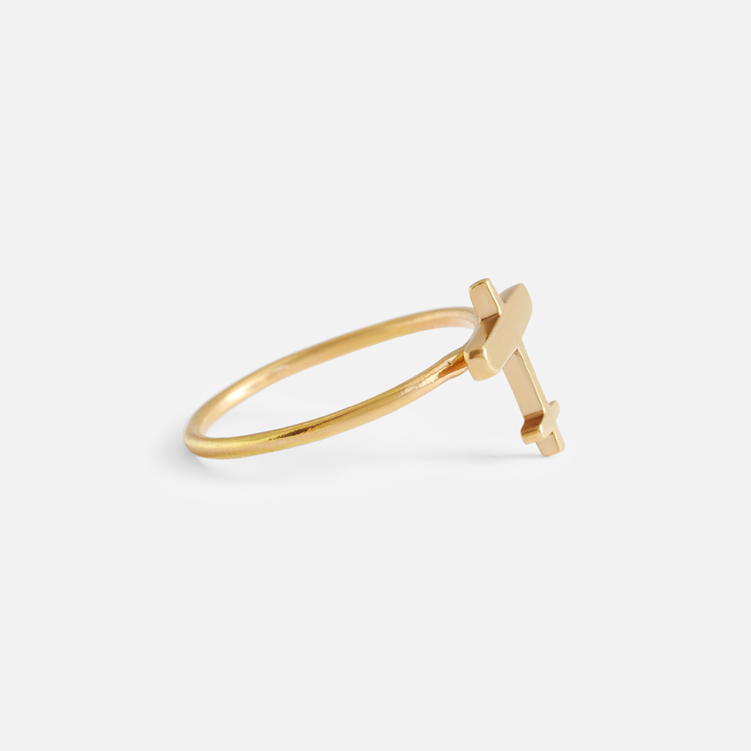 Sky / Stack Plane Ring By fitzgerald jewelry