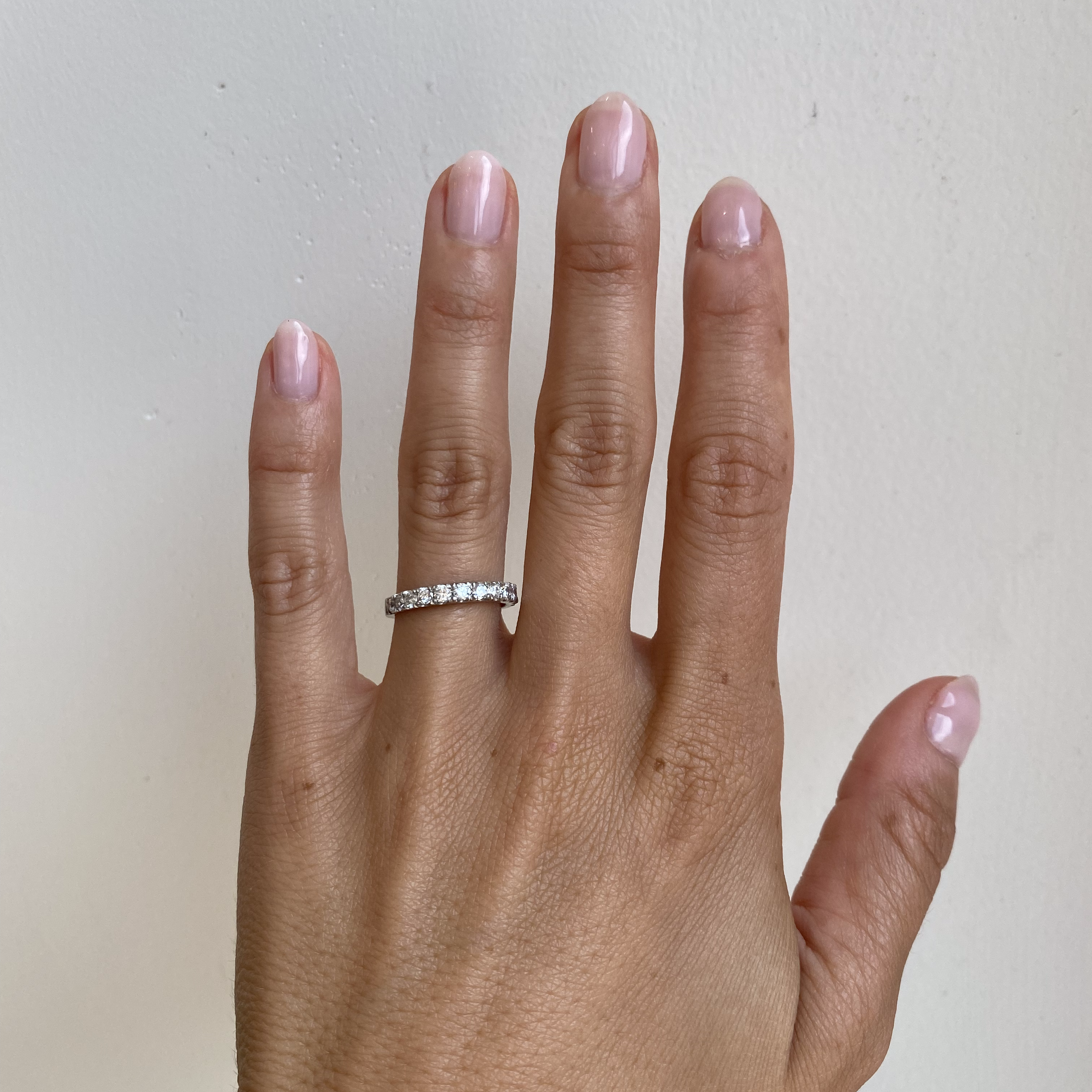 Orbit Band / Standard Pave 12 White Diamonds By Hiroyo in WEDDING Category