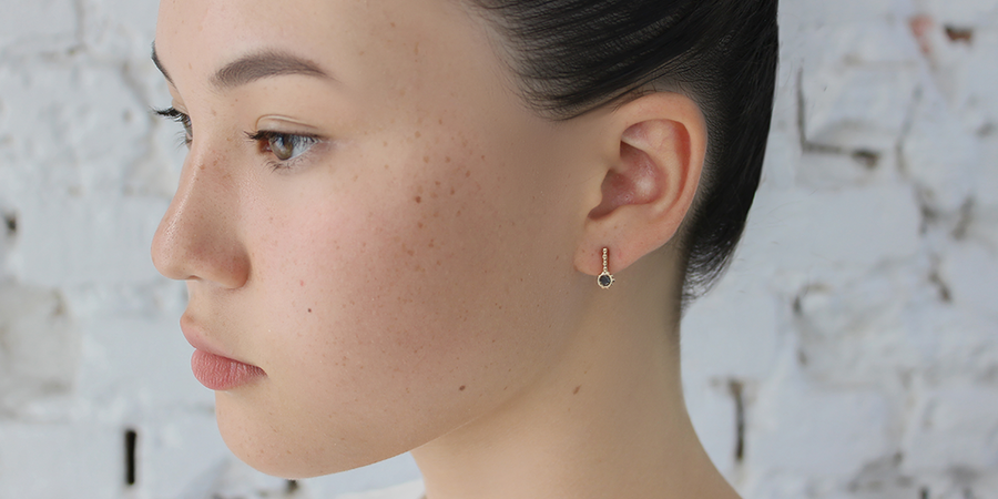 Skull Single Post Earrings By fitzgerald jewelry in earrings Category
