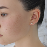 Skull Stud Earrings / White Diamonds By fitzgerald jewelry in earrings Category