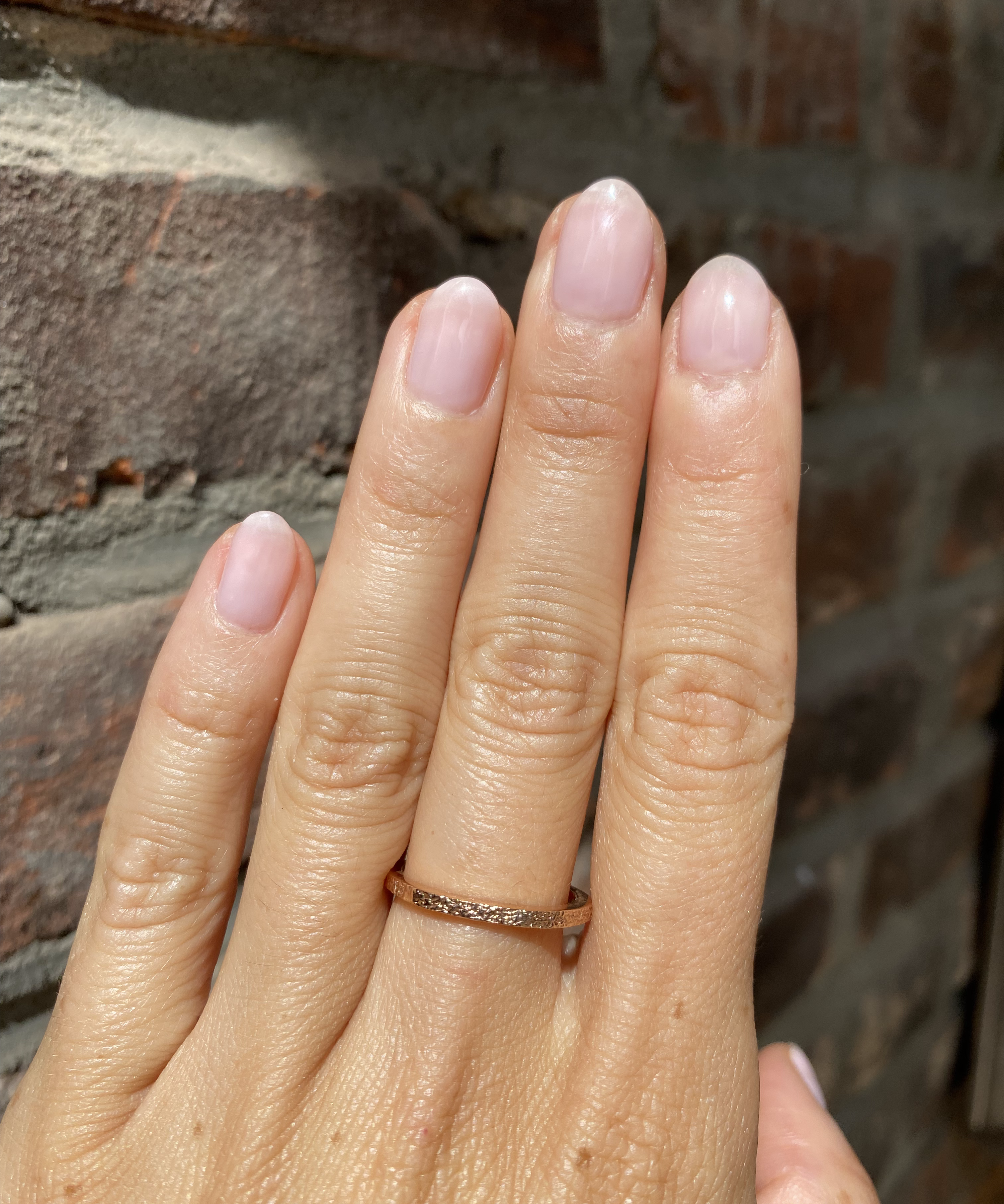 Flat Band / 2.65mm Thin Reticulated By fitzgerald jewelry