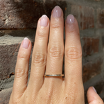 Flat Band / 2.65mm Thin Reticulated By fitzgerald jewelry