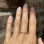 Flat Band / 2.65mm Thin Reticulated By fitzgerald jewelry