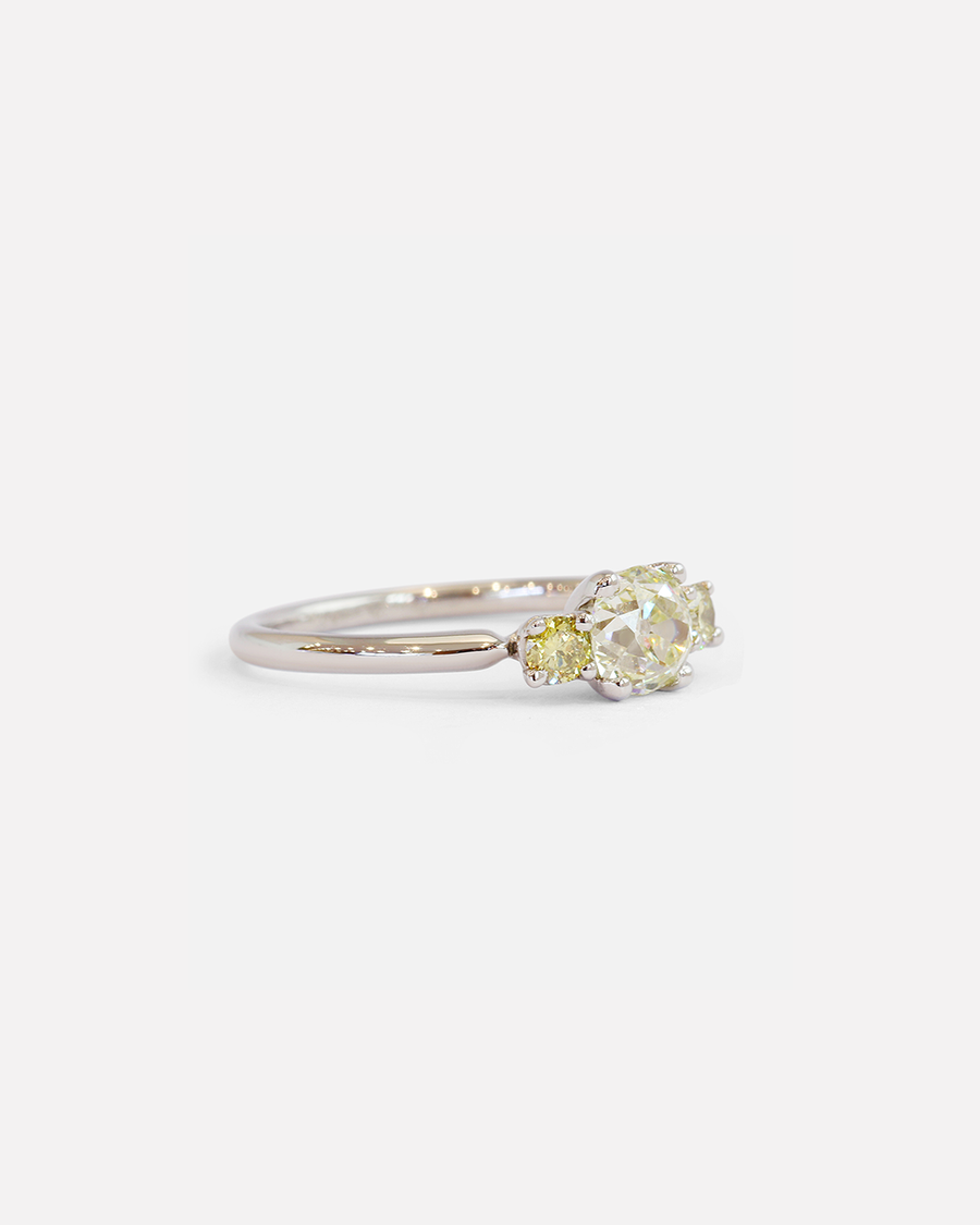 3 Wishes / White & Yellow Diamond Ring By Hiroyo in ENGAGEMENT Category