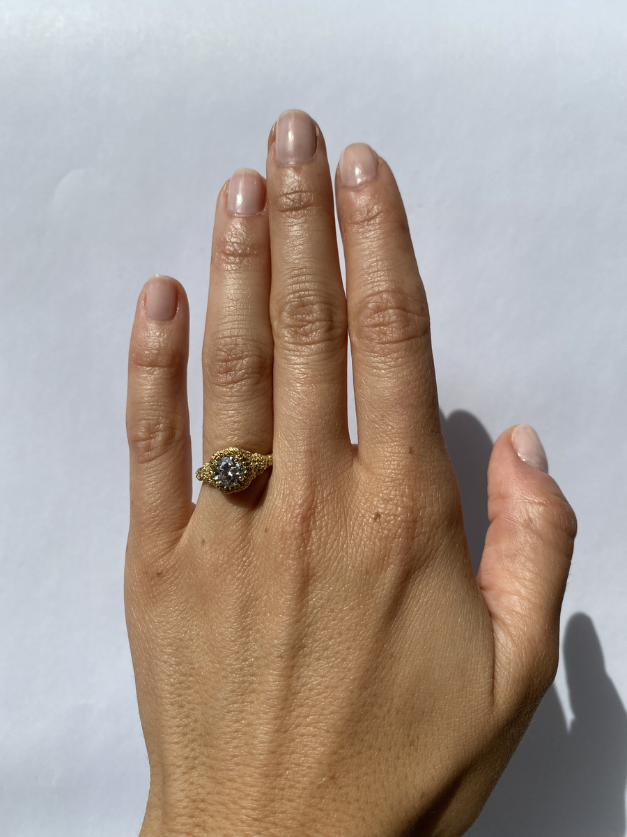 Secret Garden / 18K Yellow By fitzgerald jewelry in ENGAGEMENT Category