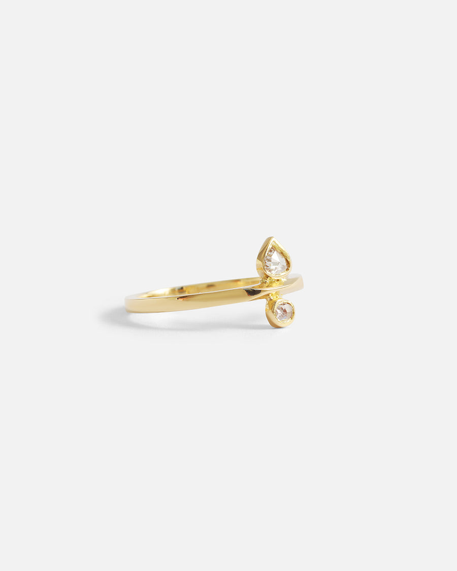 Toi Et Moi / Pink & Champagne Ring By fitzgerald jewelry in rings Category
