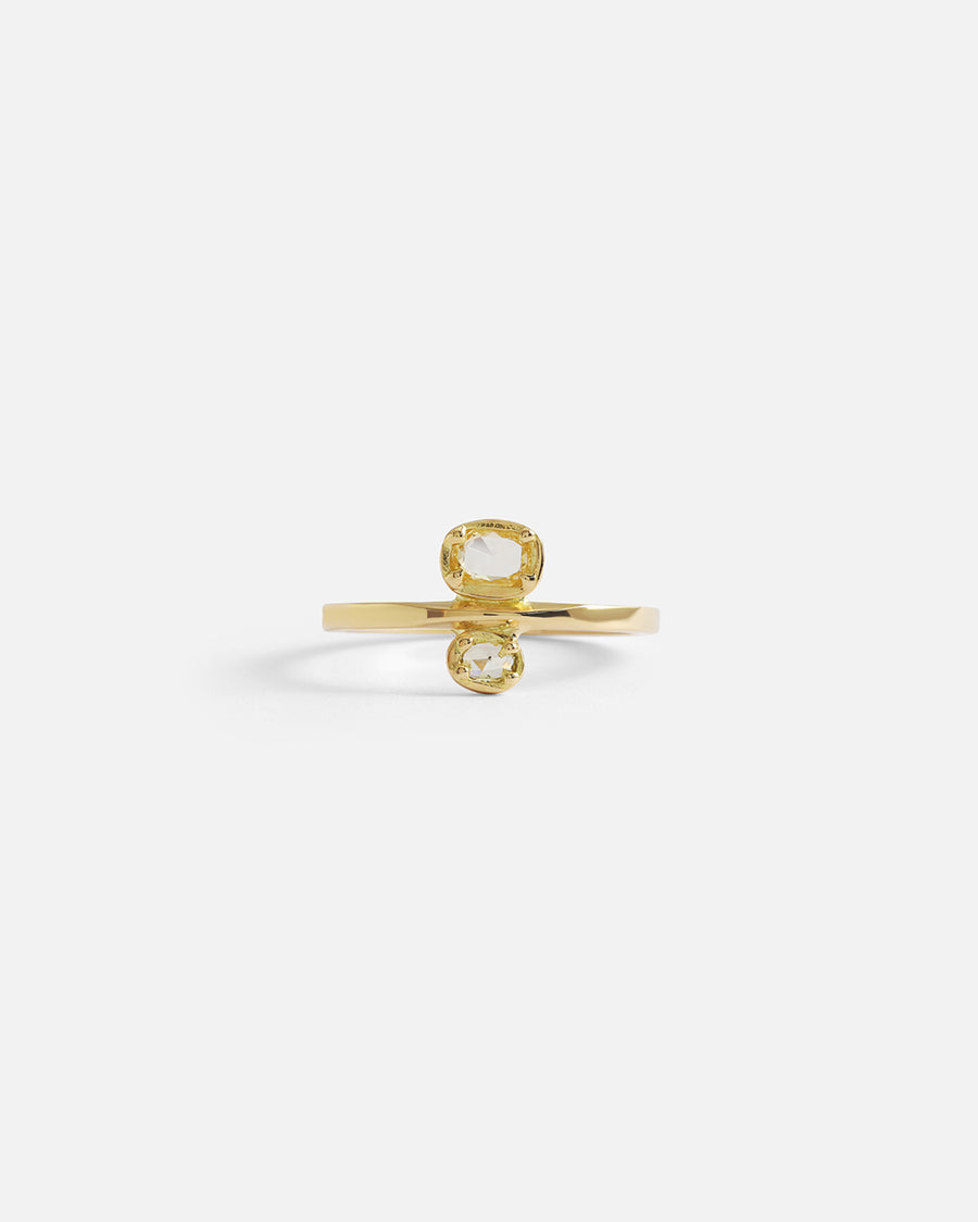 Toi Et Moi / Yellow & Cantaloupe Ring By fitzgerald jewelry in rings Category