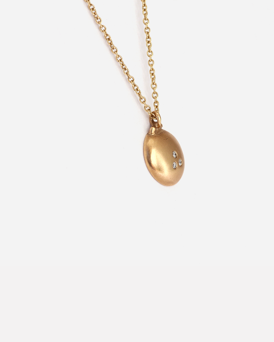 Tomato Pendant / Yellow Gold + Diamonds By fitzgerald jewelry in pendants Category