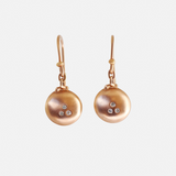 Tomato / Rose Gold + Diamond Earrings By fitzgerald jewelry in earrings Category