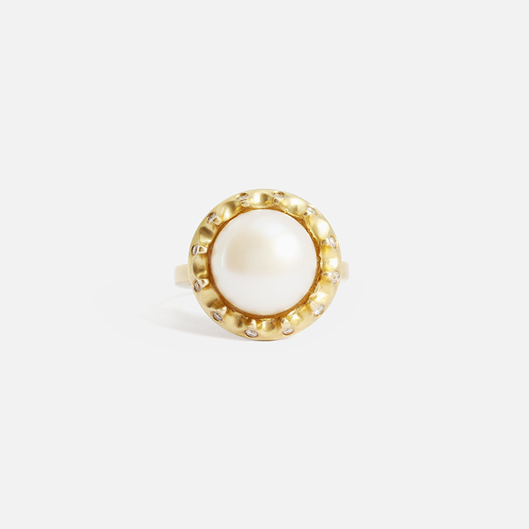 Pearl & Diamond / Ring By Tricia Kirkland
