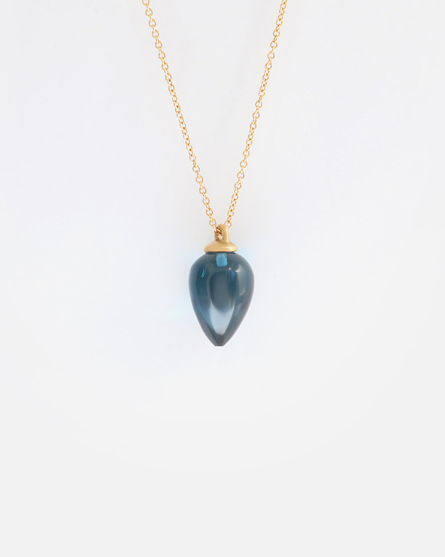 Blue Topaz / Drop Pendant By Tricia Kirkland in pendants Category