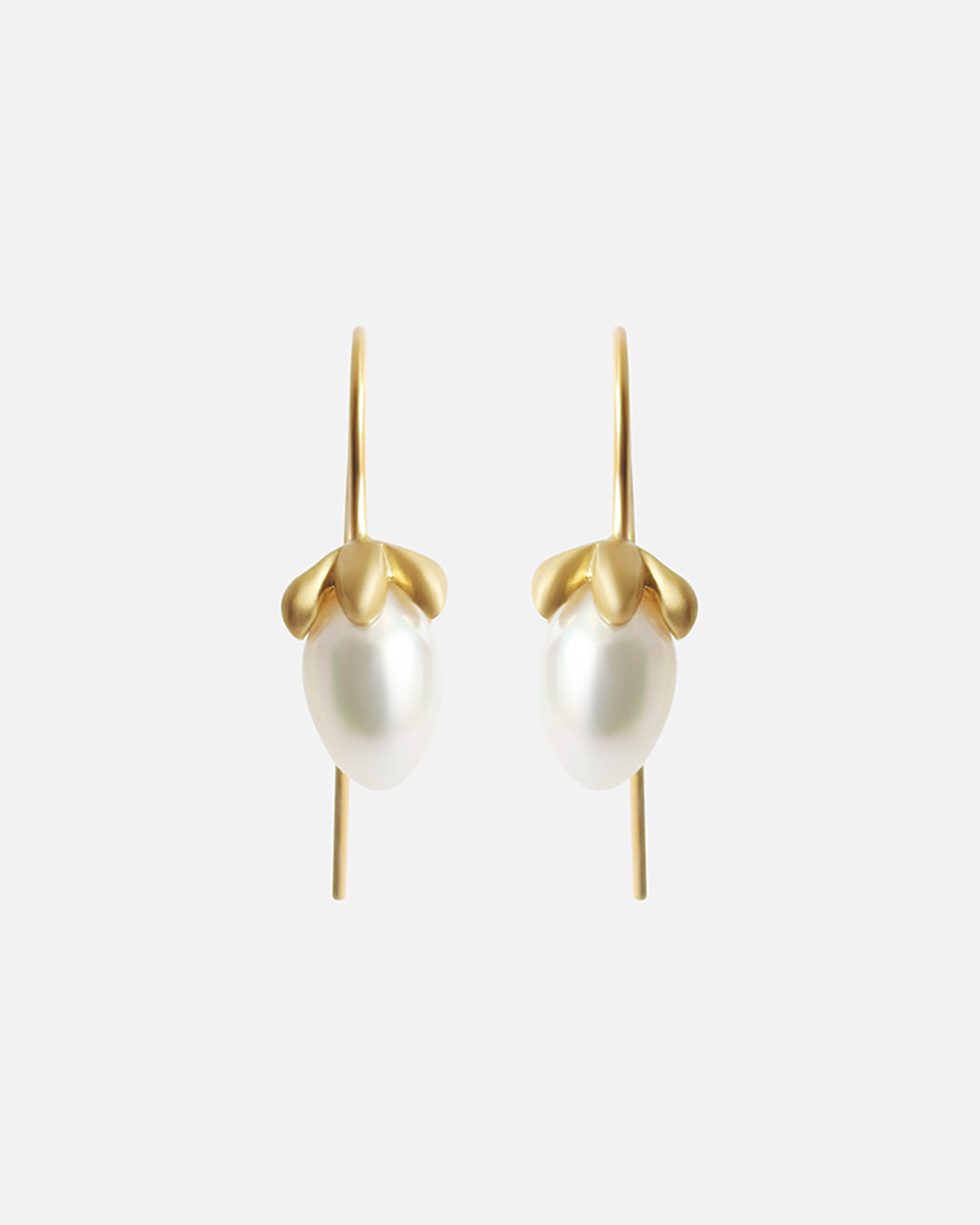 Flower & Japanese Pearl / Earrings By Tricia Kirkland
