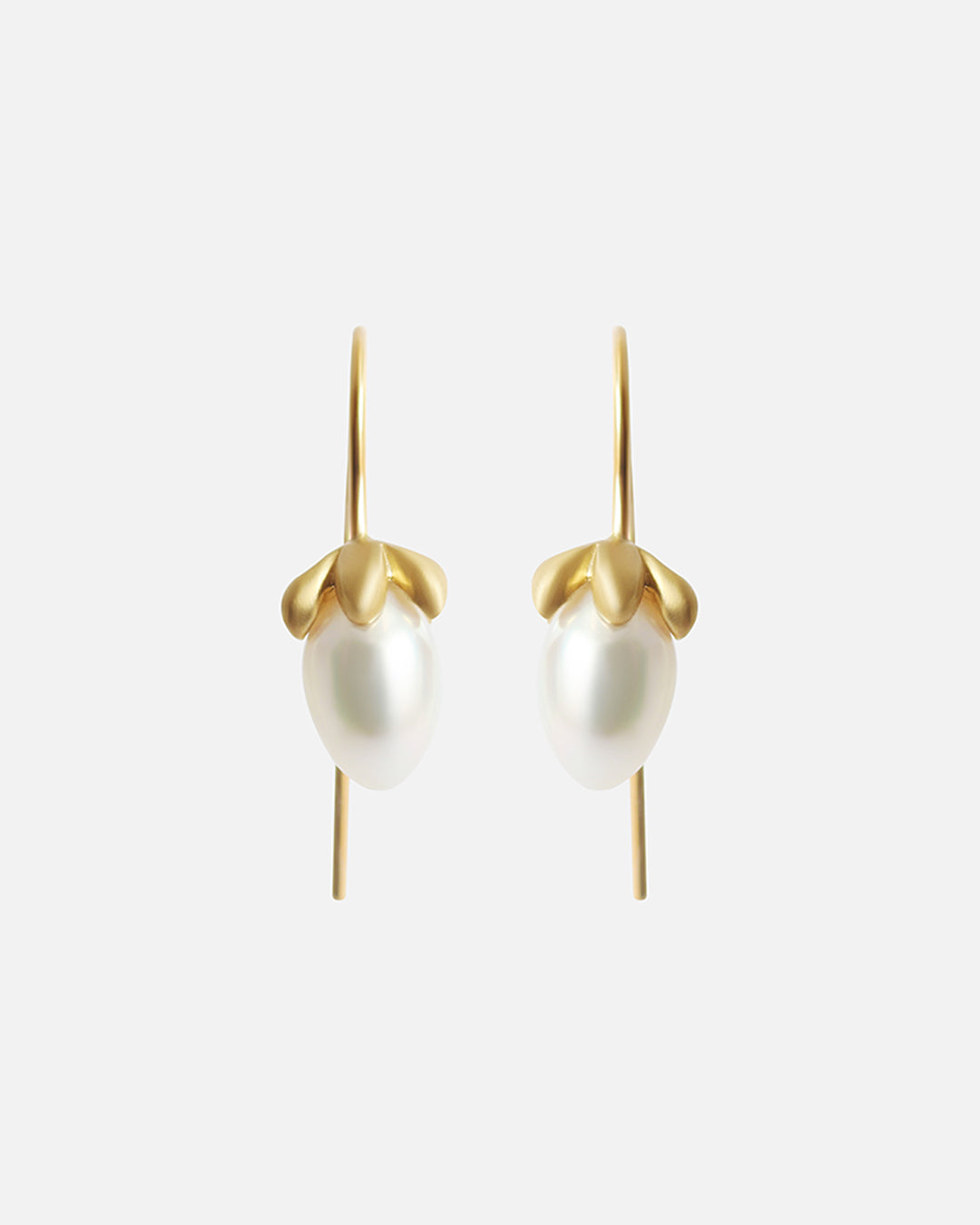 Flower & Japanese Pearl / Earrings By Tricia Kirkland in earrings Category