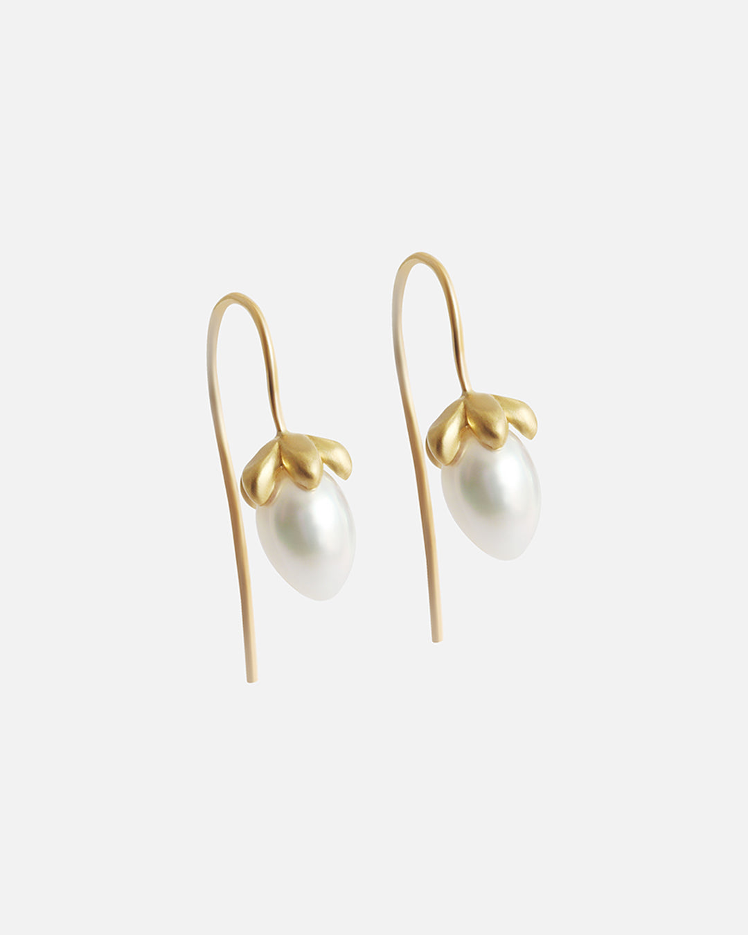 Flower & Japanese Pearl / Earrings By Tricia Kirkland in earrings Category