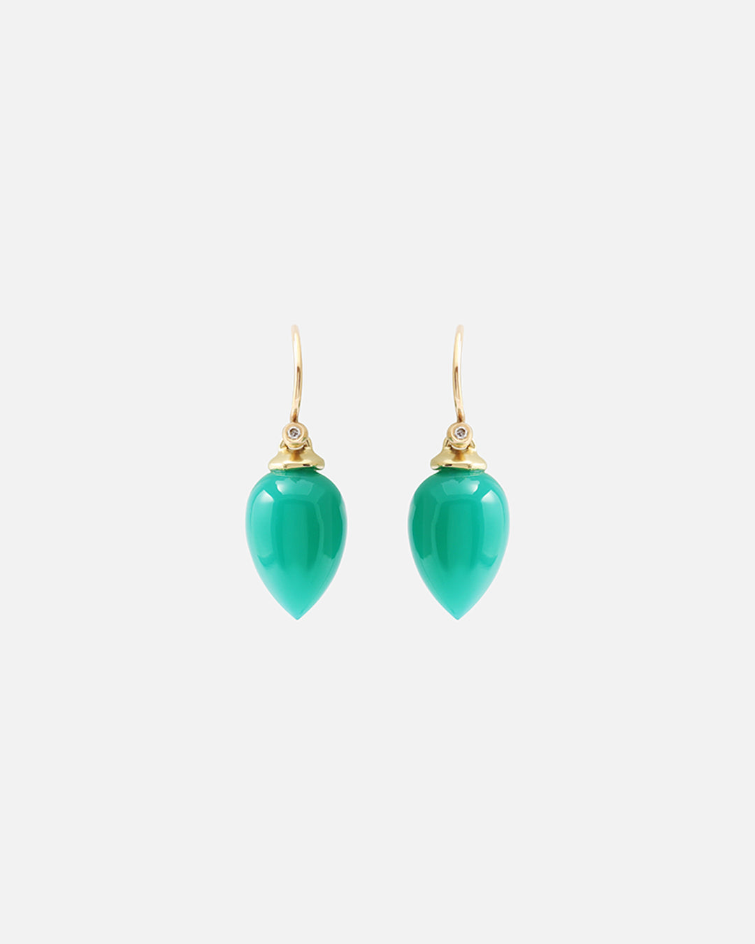 Green Onyx / Drop Earrings By Tricia Kirkland in earrings Category