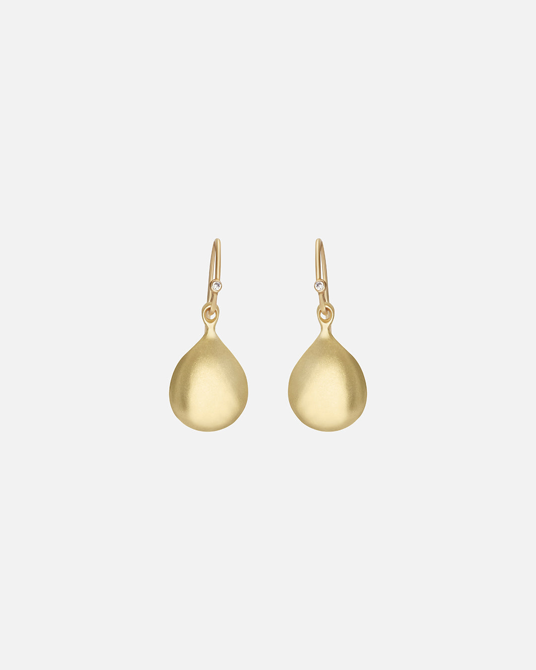 Teardrop & Diamond / Wire Earrings By Tricia Kirkland in earrings Category