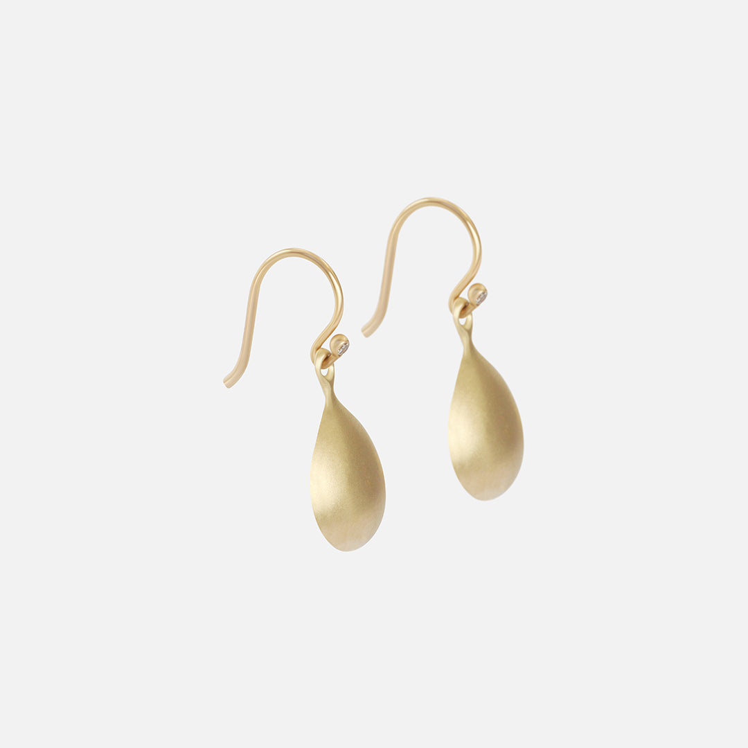 Teardrop & Diamond / Wire Earrings By Tricia Kirkland in earrings Category