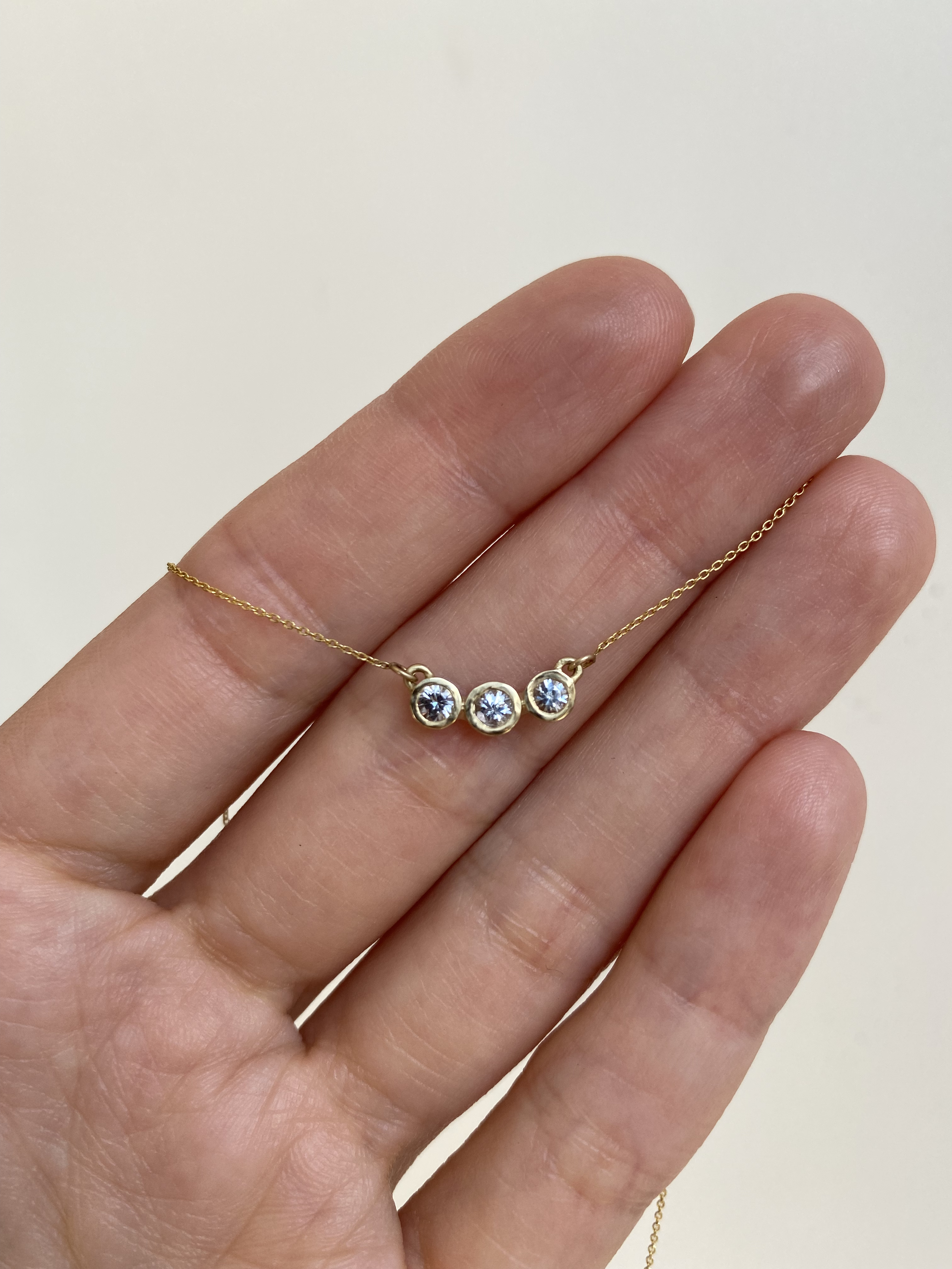 Triple Sapphire / Pendant By Tricia Kirkland in pendants Category