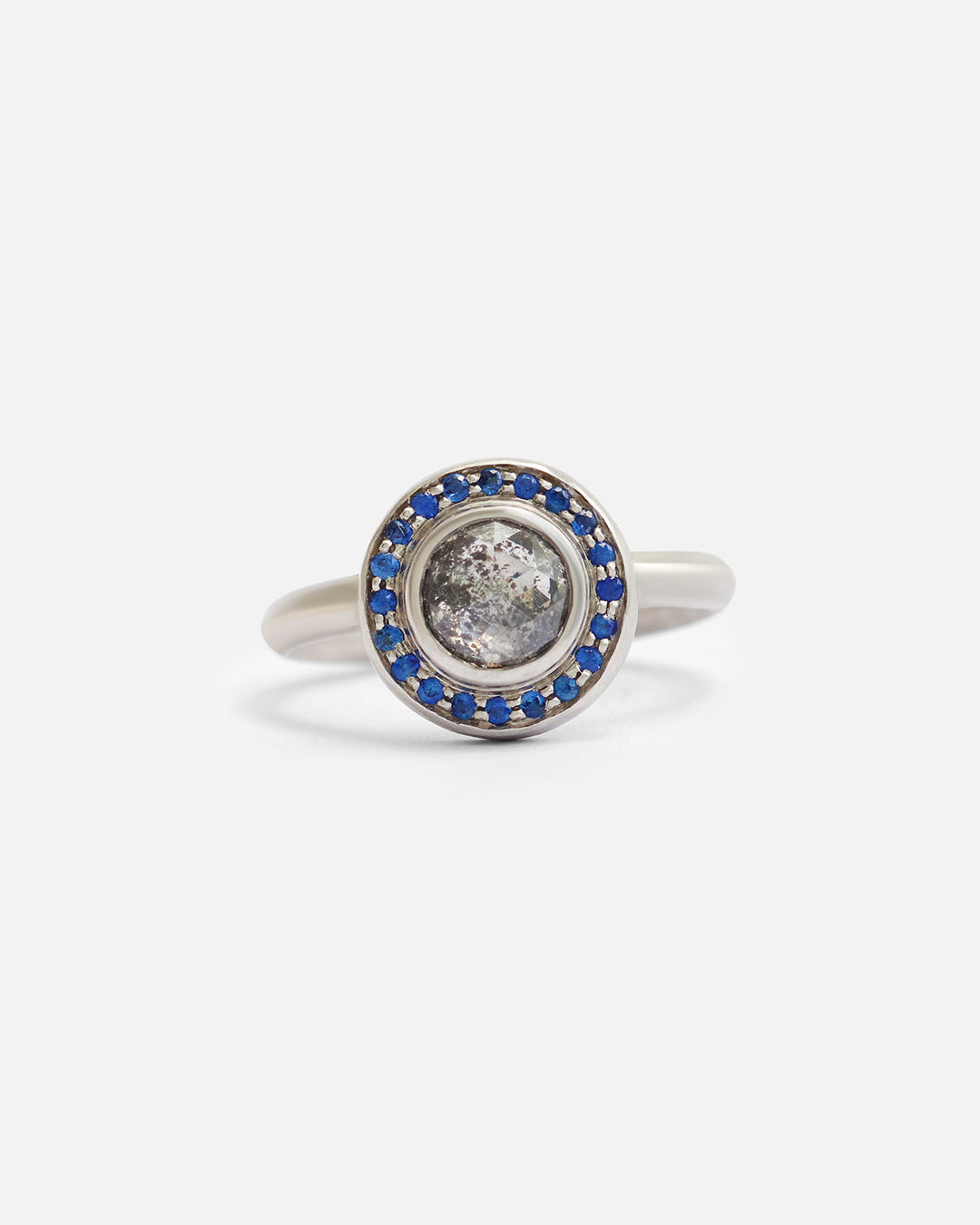 Corona / Blue Sapphire Ring By Vena Amoris in ENGAGEMENT Category