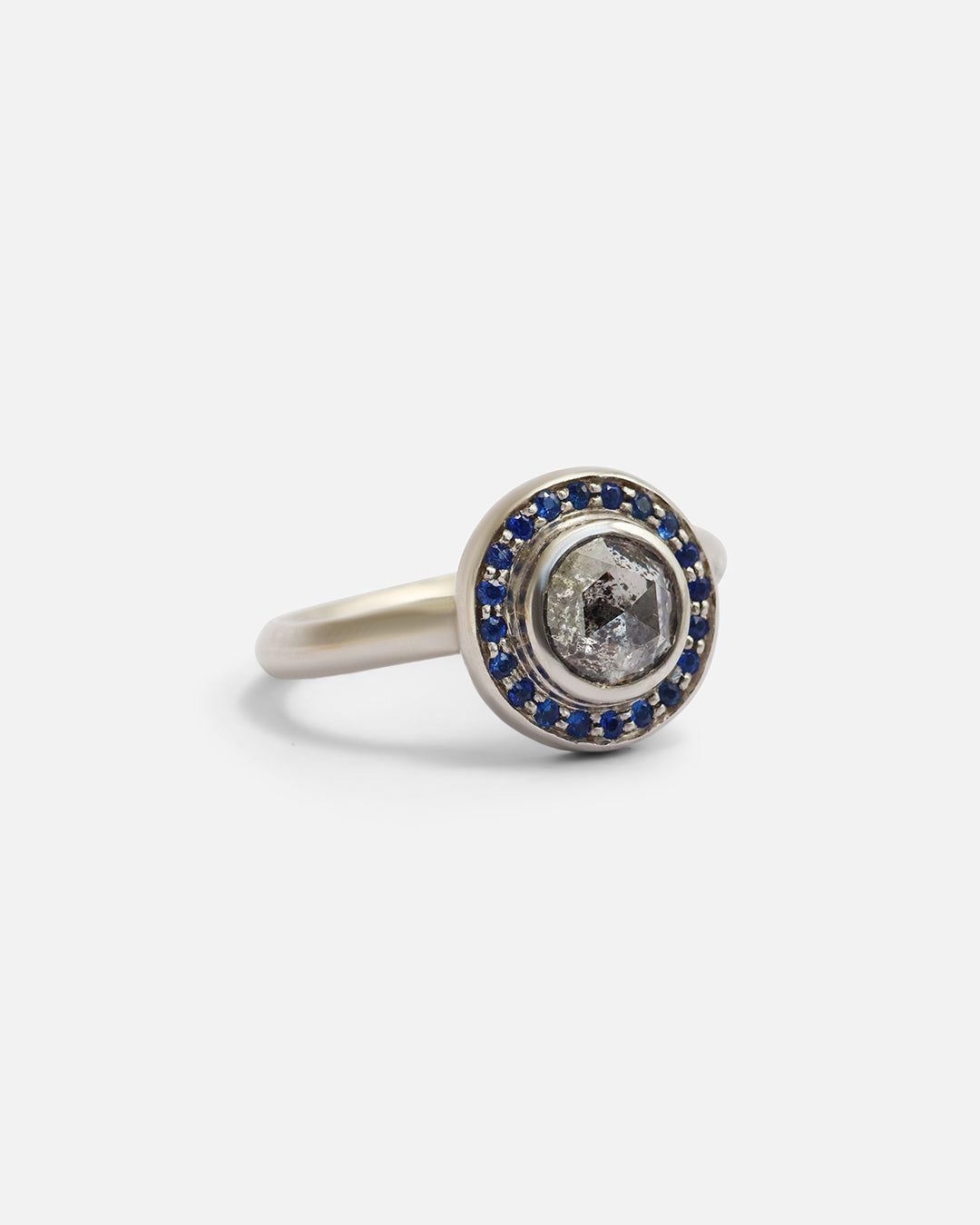 Corona / Blue Sapphire Ring By Vena Amoris in ENGAGEMENT Category