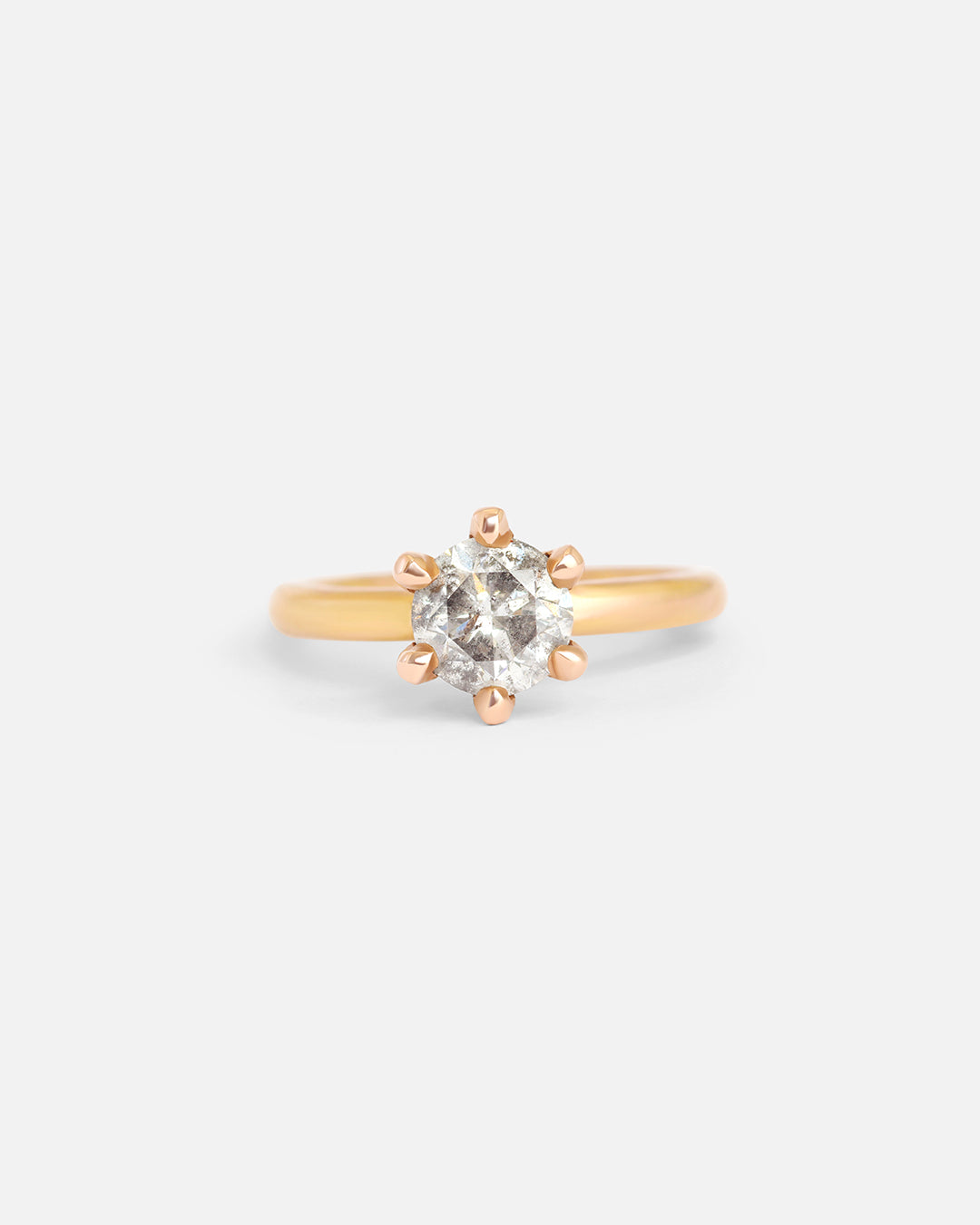 Iris / Salt + Pepper Ring By Vena Amoris in Engagement Rings Category